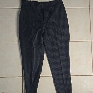 Zara Men's Navy Pinstripe Pants